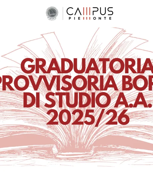Graduatoria provvisioria borsa di studio a.a. 2025/26