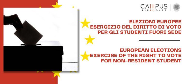 ELEZIONI EUROPEE ESERCIZIO DEL DIRITTO DI VOTO PER GLI STUDENTI FUORI SEDE