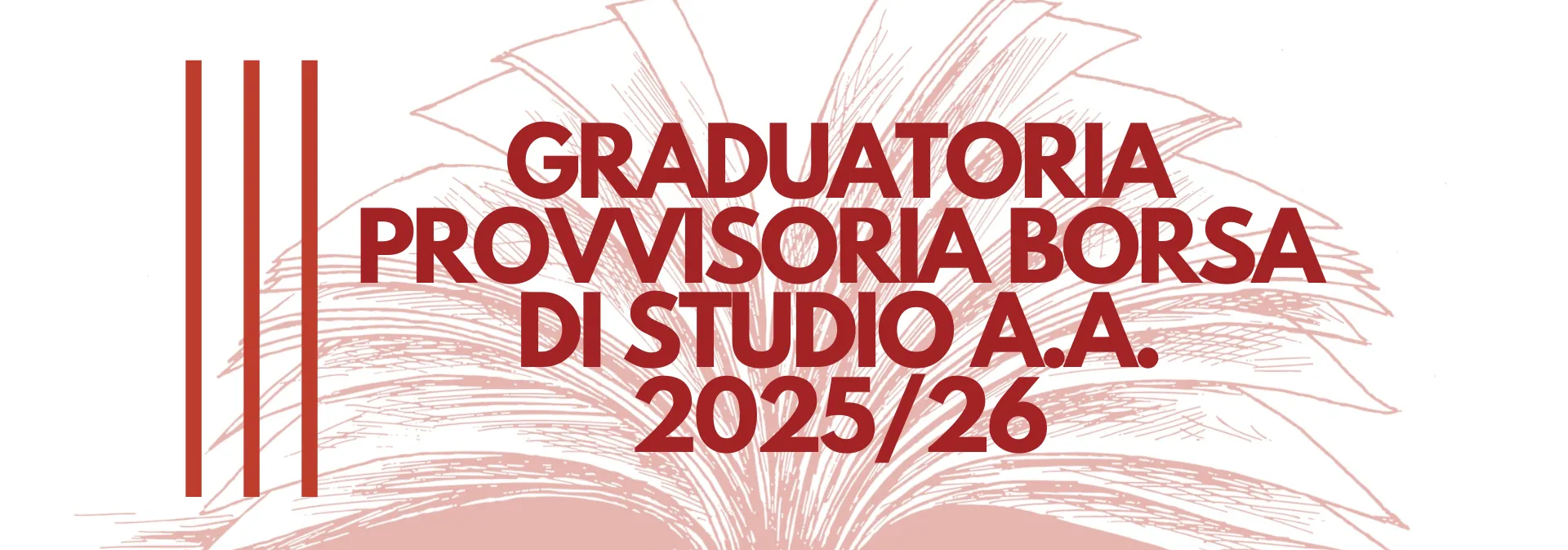 Graduatoria provvisioria borsa di studio a.a. 2025/26